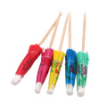 hot selling bamboo wooden umbrella  toothpicks cocktail for party